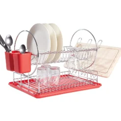 Egouttoir à vaisselle rouge^Gifi