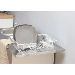 Egouttoir blanc Metaltex^Gifi New