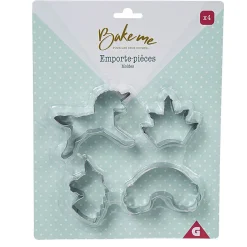 Emporte pièce forme Licorne Arc en ciel Couronne x4^Gifi Best
