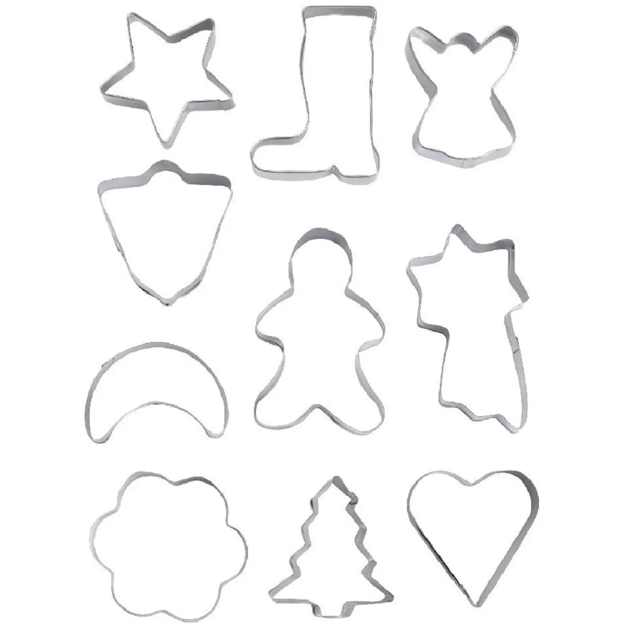 Emporte-pièces inox forme Noël x10^Gifi Discount