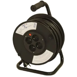 Gifi Enrouleur de bricolage 25m noir