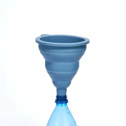 Entonnoir pliable rétractable en silicone bleu^Gifi Hot