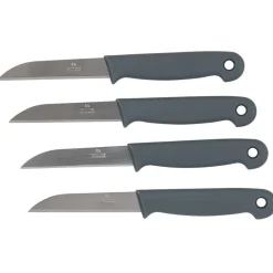 Eplucheur 4pcs en acier + plastique noir/blanc/gris/rouge^Gifi Outlet