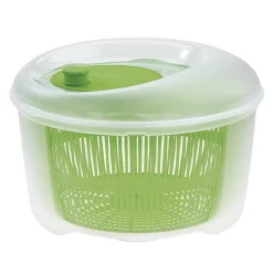 Essoreuse à salade plastique transparent et vert Ø24xH16cm^Gifi Online