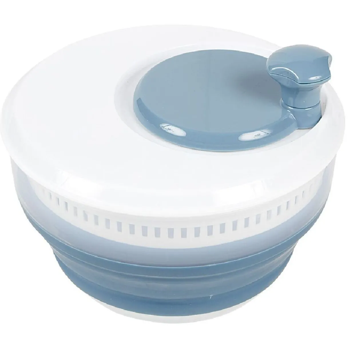 Essoreuse à salade rétractable 3,5 L bleu et blanc^Gifi Best
