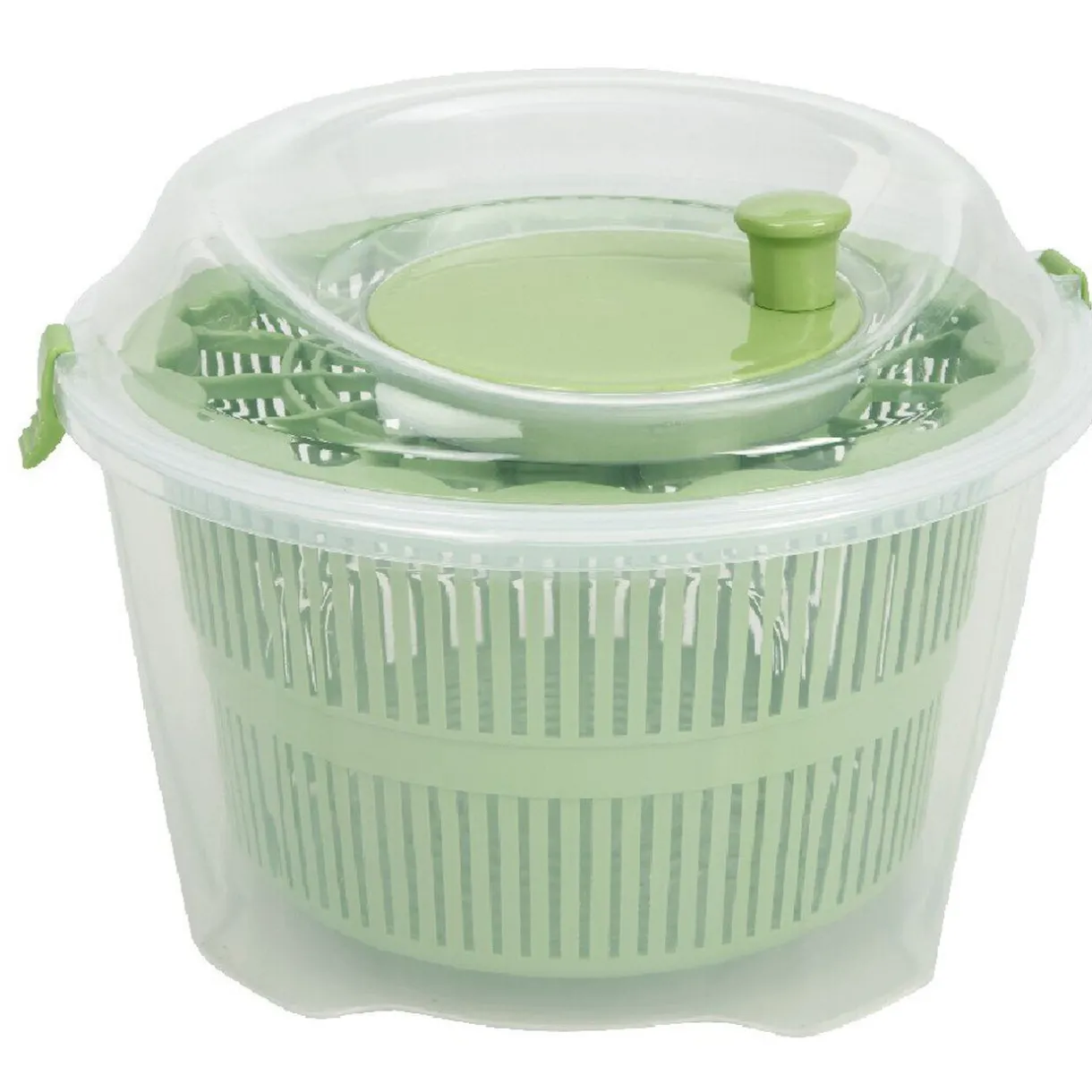 Essoreuse à salade transparente et verte^Gifi Best