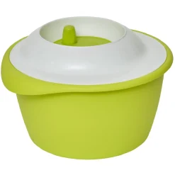 Essoreuse à salade verte et blanche^Gifi Online