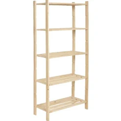 Rangement|Gifi Etagère 5 niveaux en pin naturel