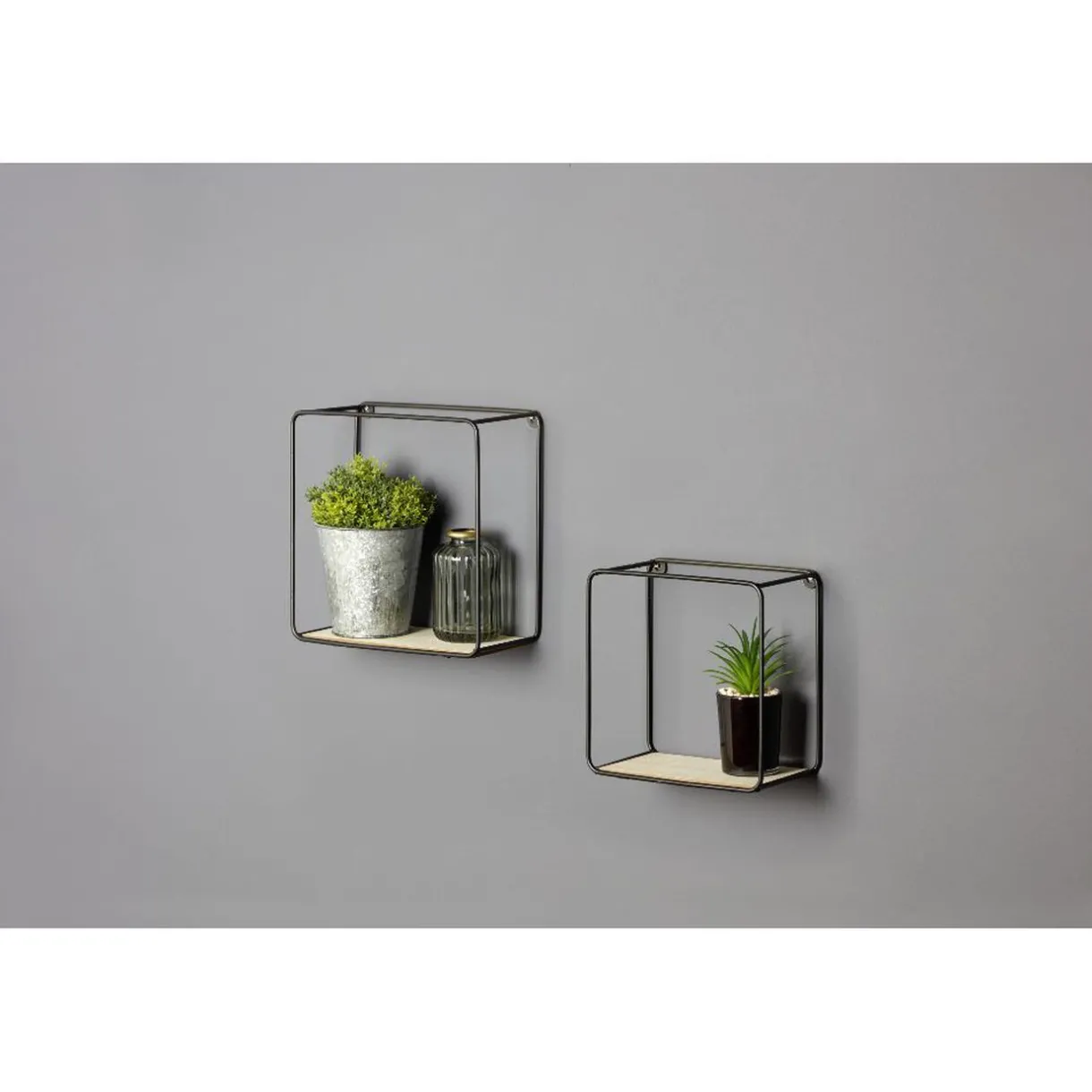 Rangement|Gifi Etagère carré noir x2