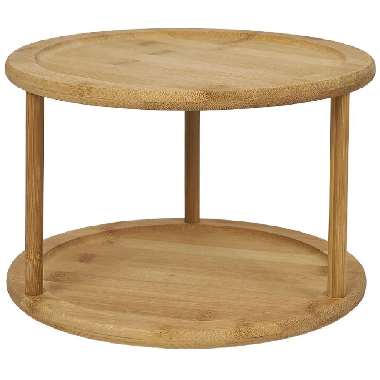 Etagère de cuisine ronde rotative 2 niveaux^Gifi Outlet