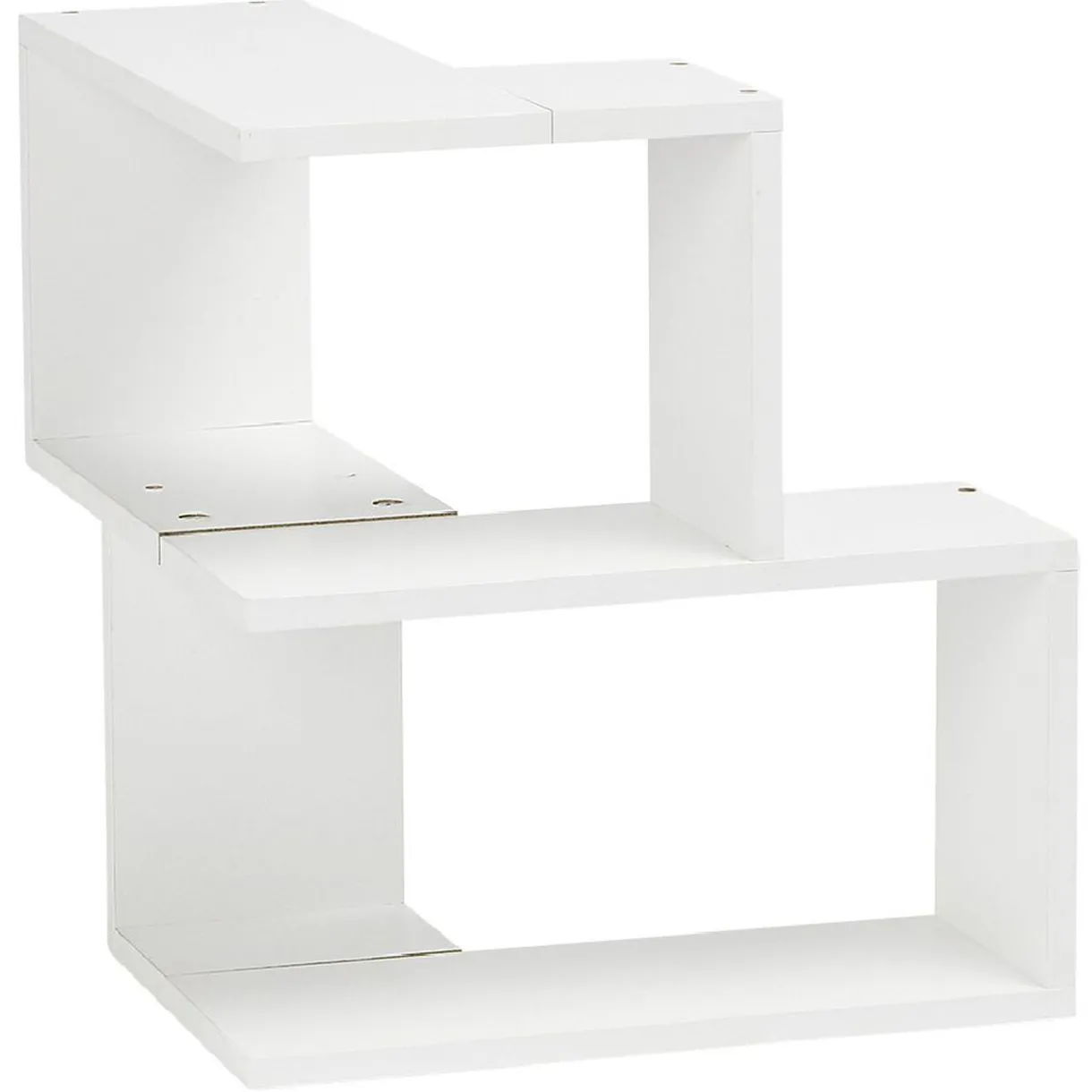 Rangement|Gifi Etagère double spécial angle couleur blanc