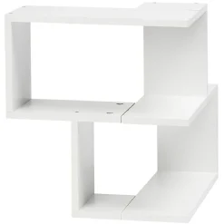 Rangement|Gifi Etagère double spécial angle couleur blanc