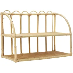 Rangement|Gifi Etagère en rotin 2 niveaux