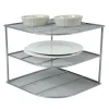 Rangement|Gifi Etagère porte-assiettes argentée