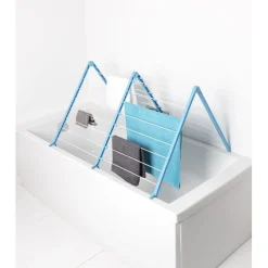 Entretien Du Linge|Gifi Etendoir à linge baignoire extensible bleu