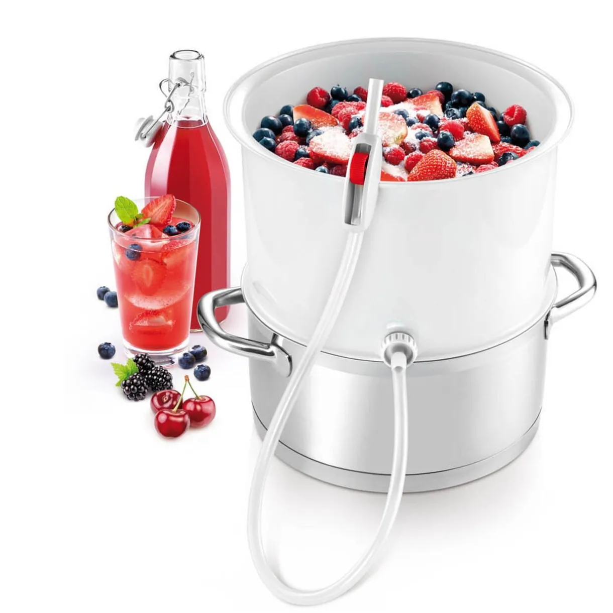 Extracteur de jus de fruits et légumes à la vapeur^Gifi