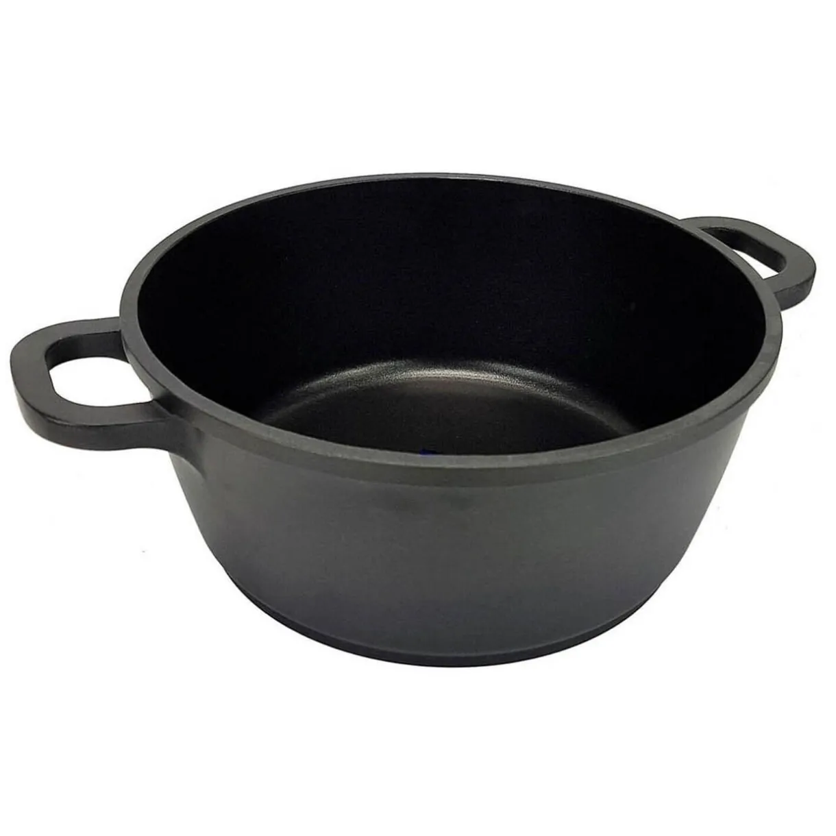 Faitout noir couvercle verre transparent^Gifi Online