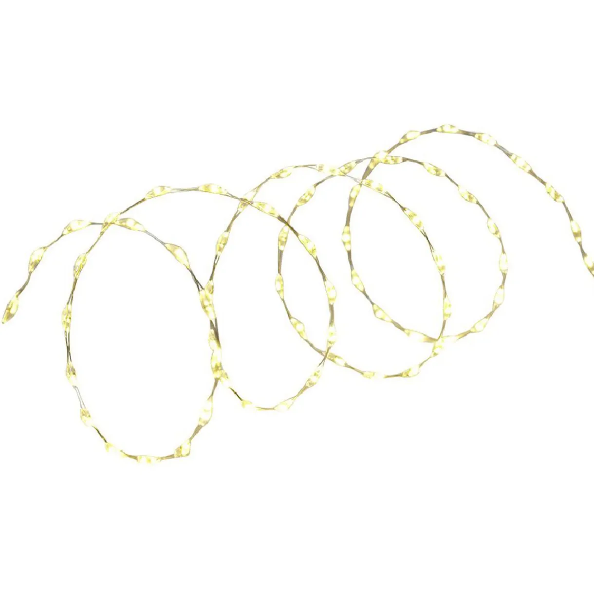 Hot Gifi Fil lumineux 66 LED blanc chaud 1m