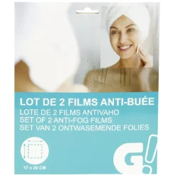 Best Gifi Film anti buée adhérent pour miroir ou fenêtre x2