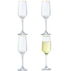 Flûte à champagne bord doré 19,5cl x4^Gifi Sale