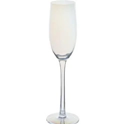 Flûte à champagne irisé collection Noël givré x4^Gifi Discount