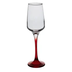 Flûte à champagne rouge translucide x6^Gifi Clearance