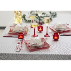 Flûte à champagne rouge translucide x6^Gifi Clearance