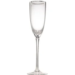 Flûte avec filet argenté en verre^Gifi