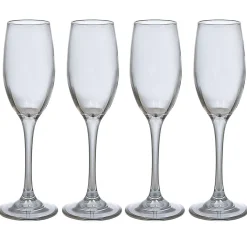 Flûte en verre argenté x4^Gifi New