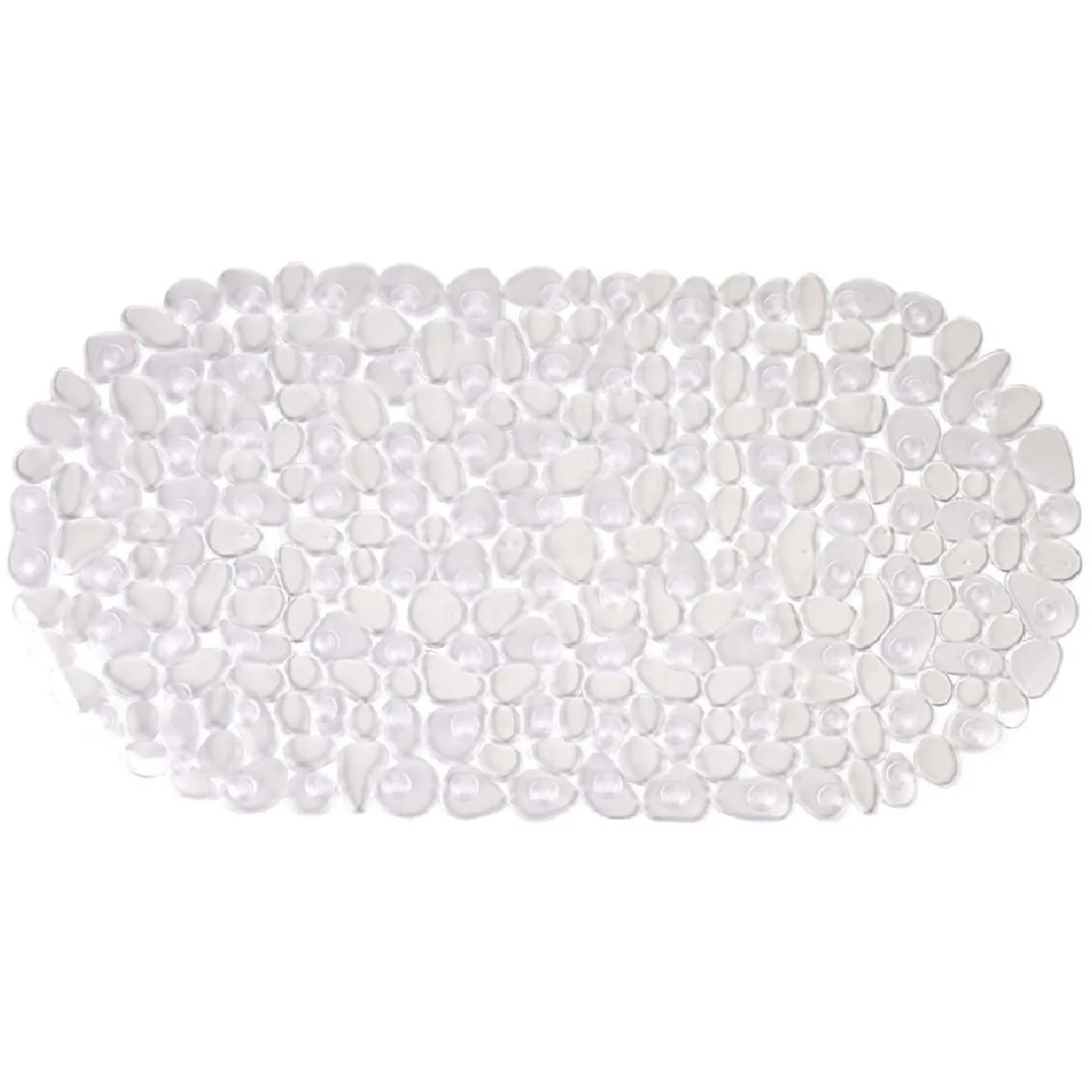 Best Gifi Fond de baignoire antidérapant design galet pvc blanc