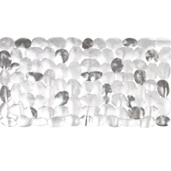 Clearance Gifi Fond de douche design galets gris brillant