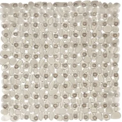 Best Gifi Fond de douche en pvc gris effet galets