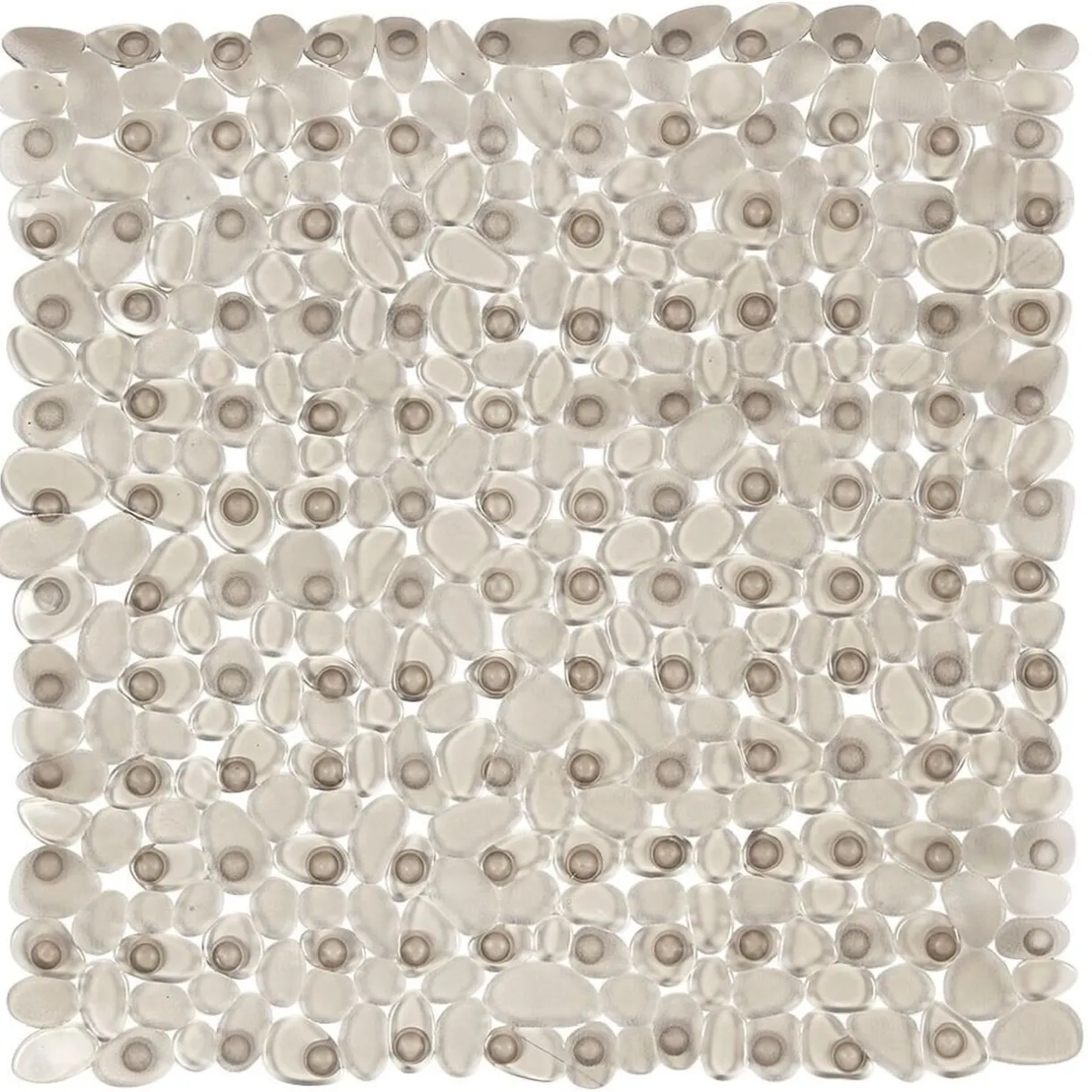 Best Gifi Fond de douche en pvc gris effet galets