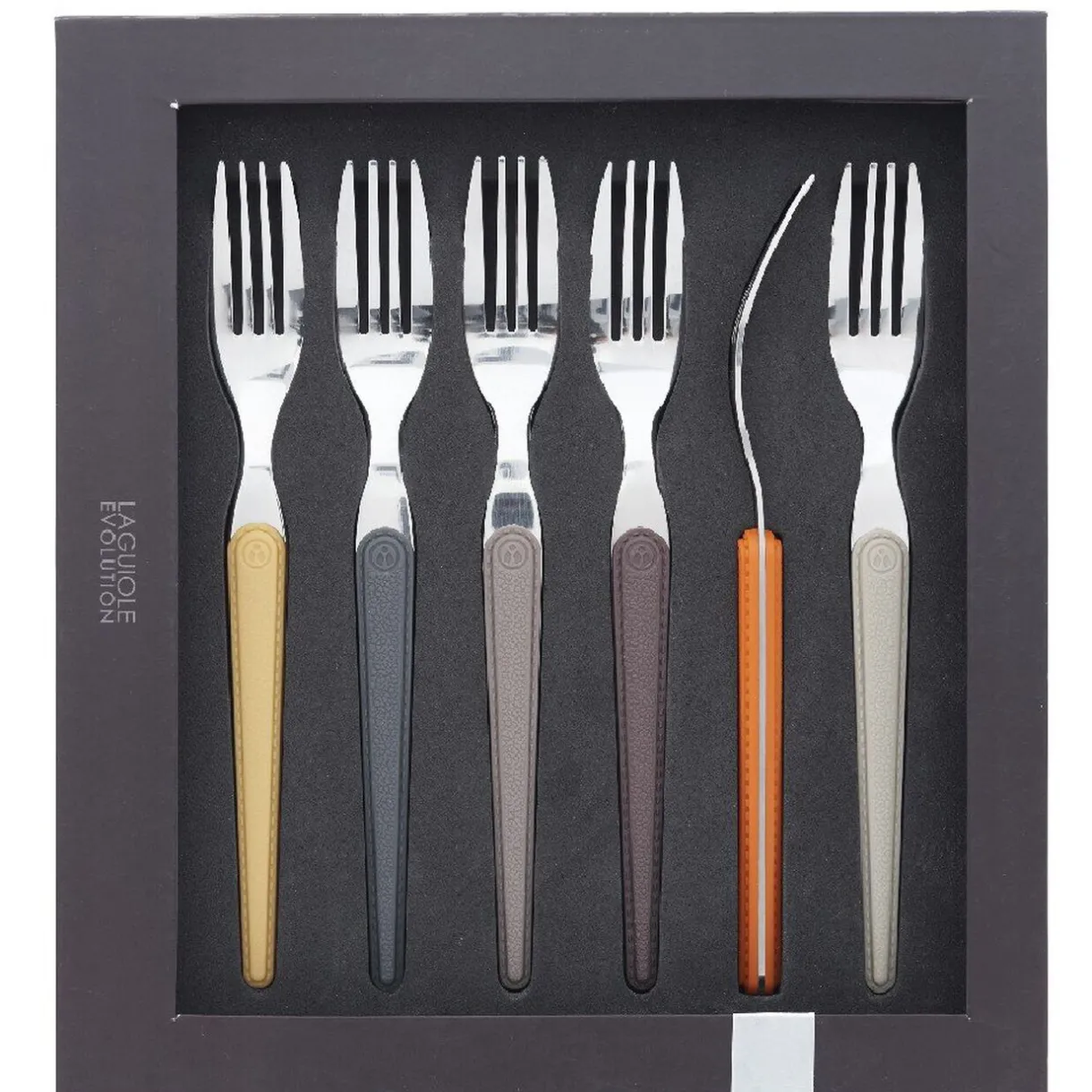 Fourchette multicolore x6 laguiole^Gifi Hot