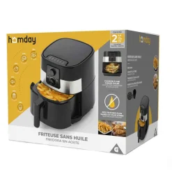 Friteuse sans huile Homday 4 L noir^Gifi Sale