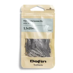 Sale Gifi 50g pointes tête homme acier brut - 1,1x20 mm