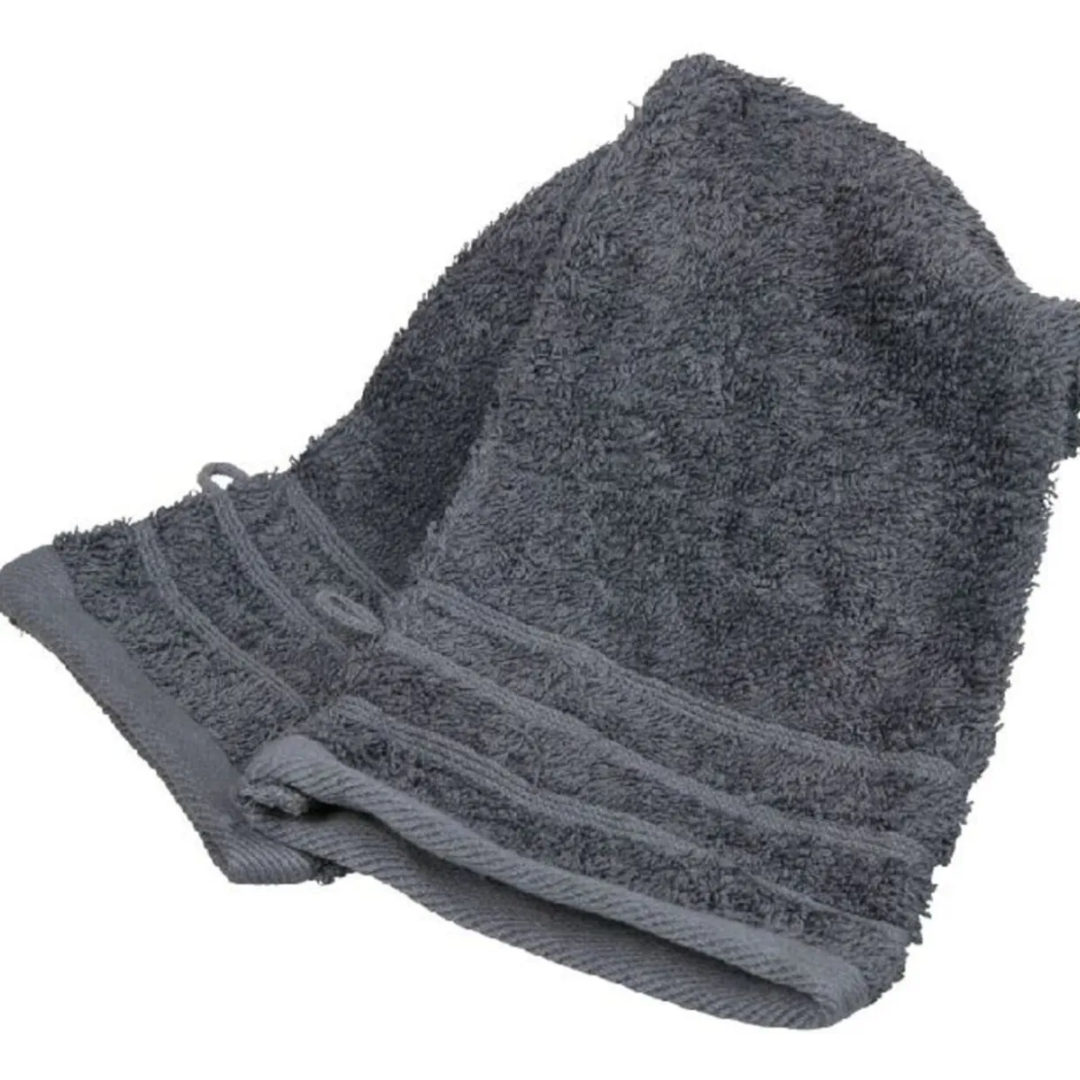 Gifi GANT DE TOILETTE X2 COULEUR GRIS FONCE