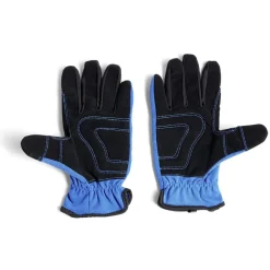Online Gifi Gants mécanicien coton et cuir taille unique bleu
