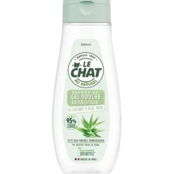 New Gifi Gel douche rafraîchissant Le Chat Naturel à l’Extrait d’aloe vera 300 ml