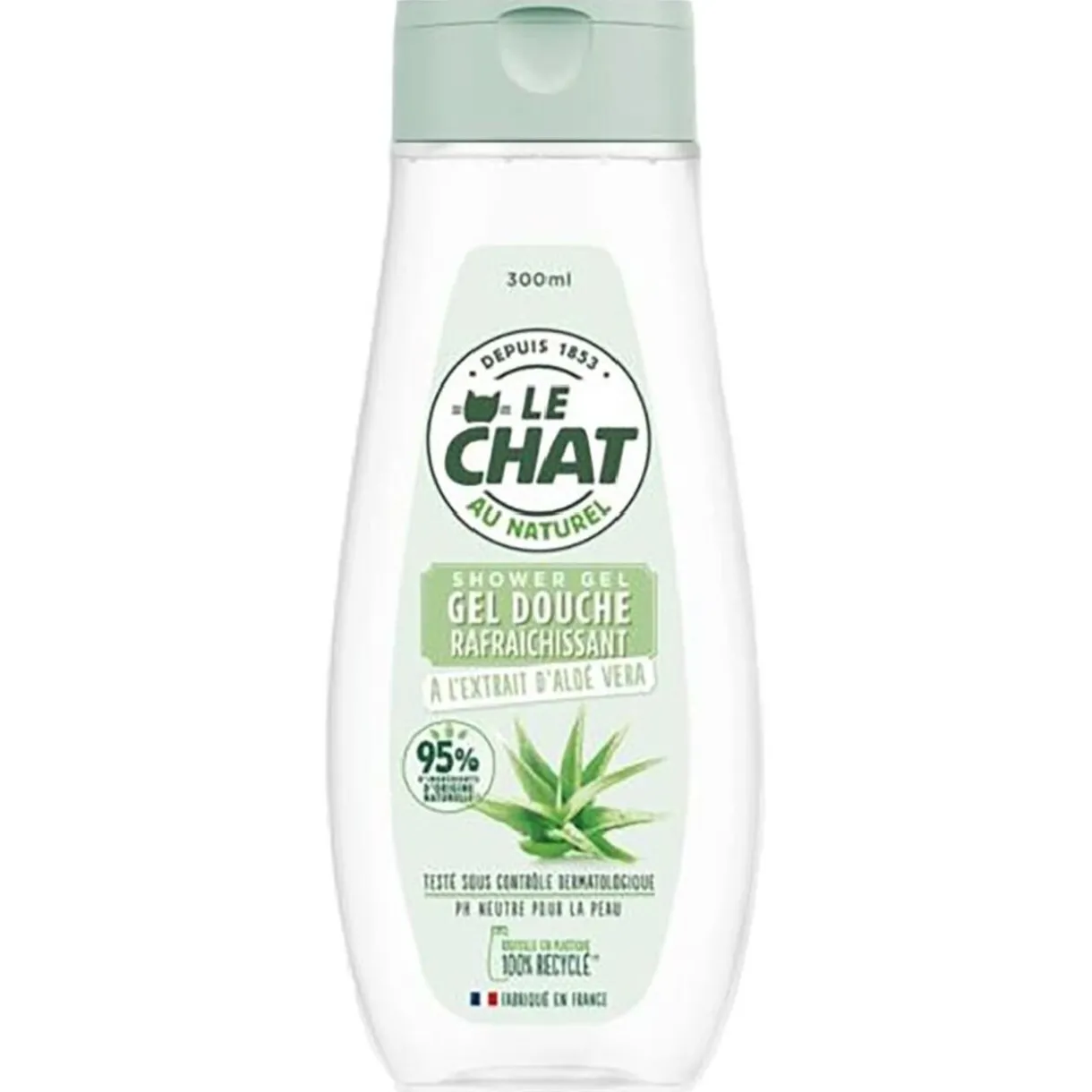 New Gifi Gel douche rafraîchissant Le Chat Naturel à l’Extrait d’aloe vera 300 ml