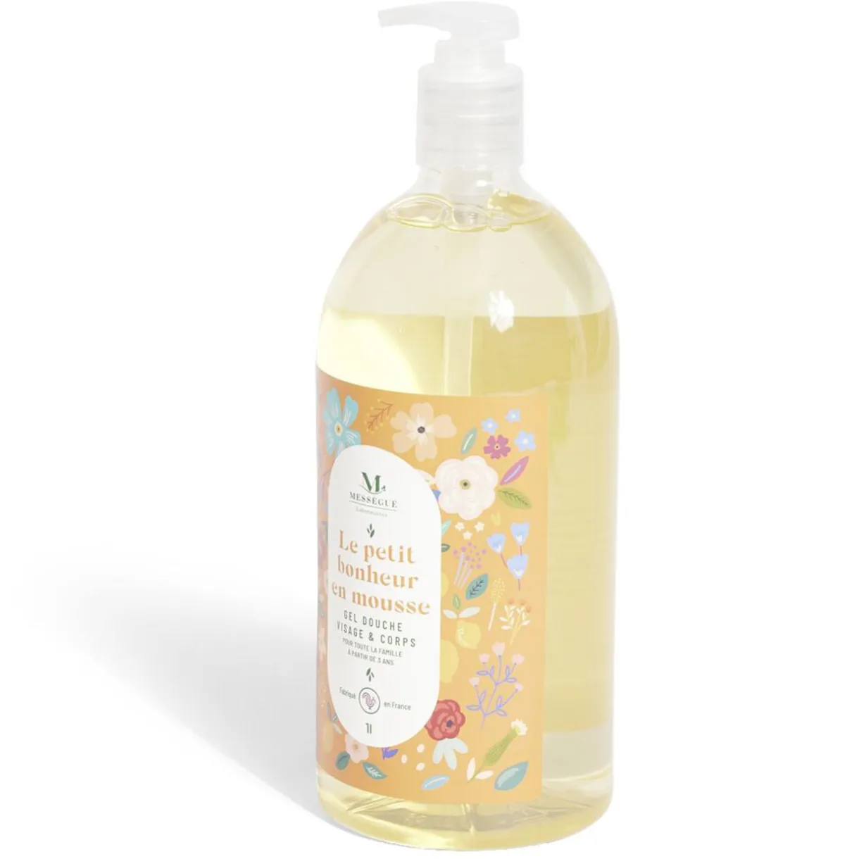 Hot Gifi Gel douche visage et corps Le Petit Bonheur en Mousse Mességué 1L
