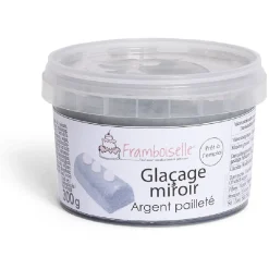 Glaçage miroir argenté pailleté Framboiselle 300g^Gifi Best
