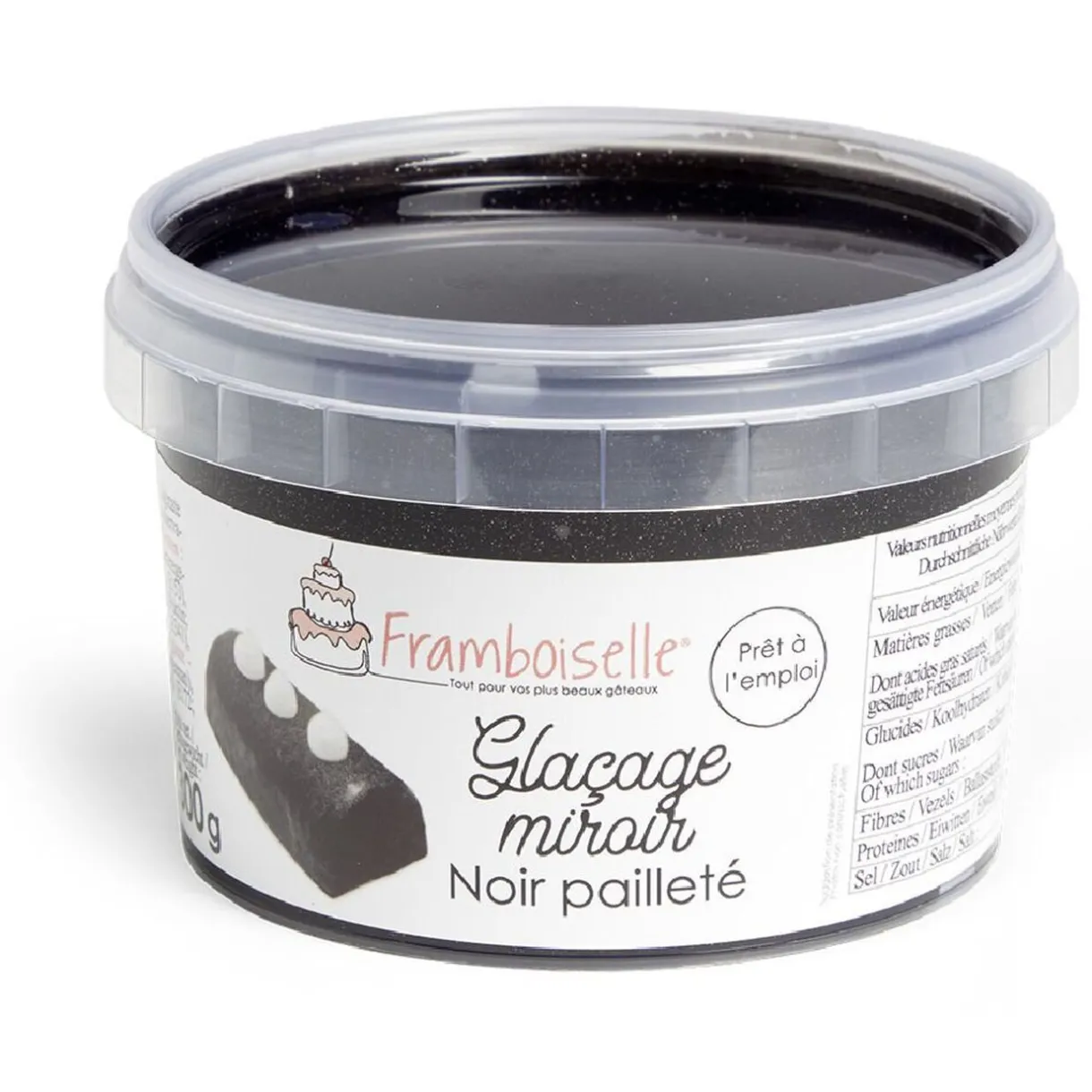 Glaçage miroir noir pailleté 300g^Gifi Clearance