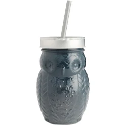 Gobelet animalier en verre + paille + couvercle^Gifi Best