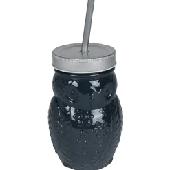 Gobelet animalier en verre + paille + couvercle^Gifi Best