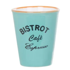 Gobelet café expresso multicolore Bistrot x4^Gifi Online