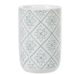 Online Gifi Gobelet céramique design rosace blanc bleu