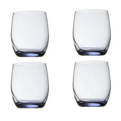 Gobelet en cristallin transparent fond bleu30 cl x4^Gifi Hot