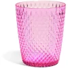 Gobelet en plastique rose effet martelé^Gifi Discount