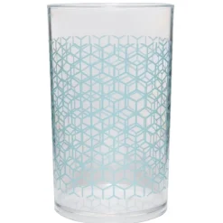 Gobelet en plastique transparent motif multicolore^Gifi